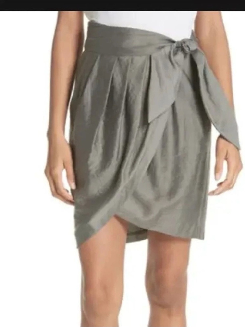 JOIE Erlecia Moss Wrap Tulip Skirt Sz:M | NWT